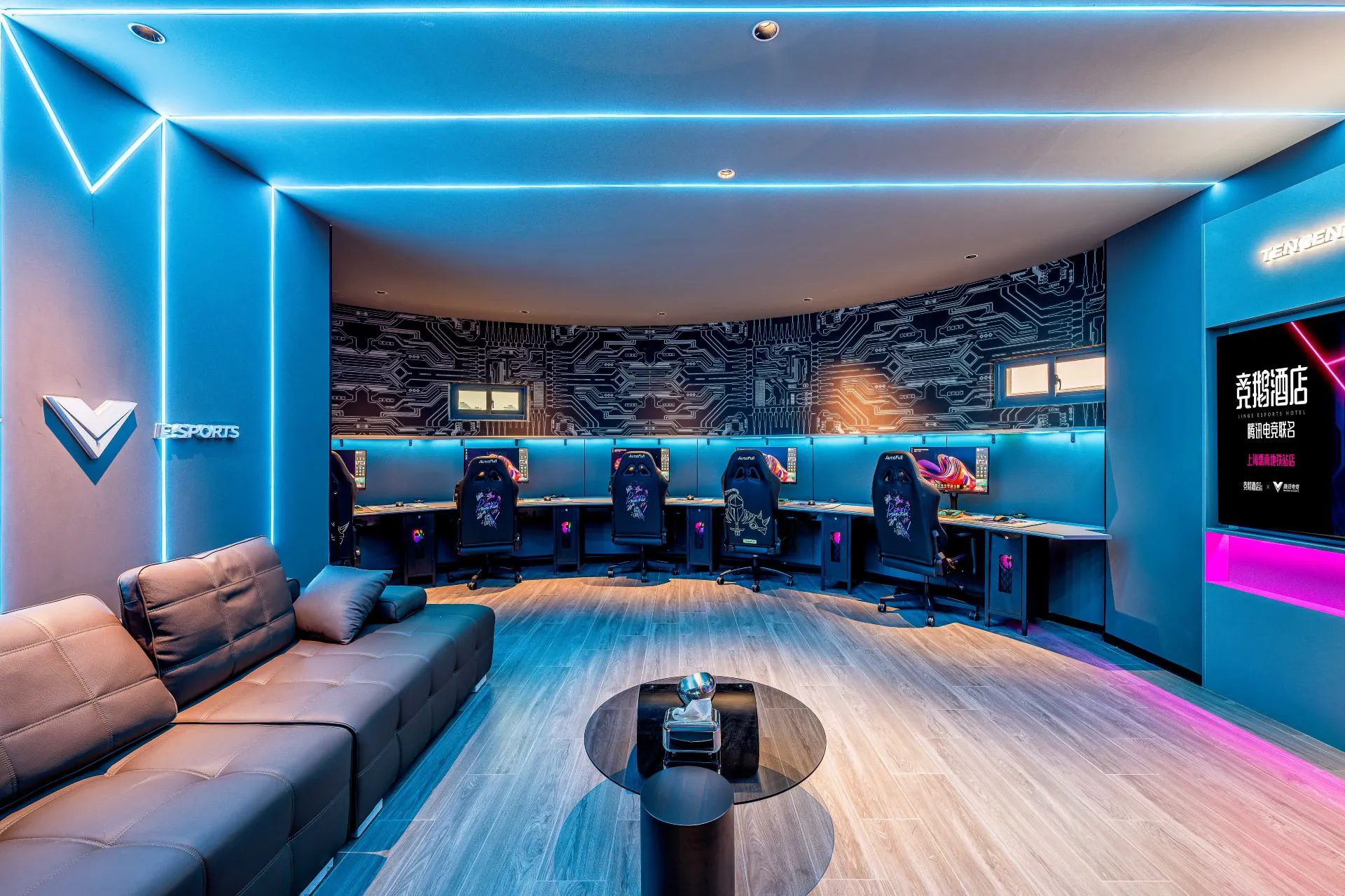 Suite comfort beyond chandelier lighting